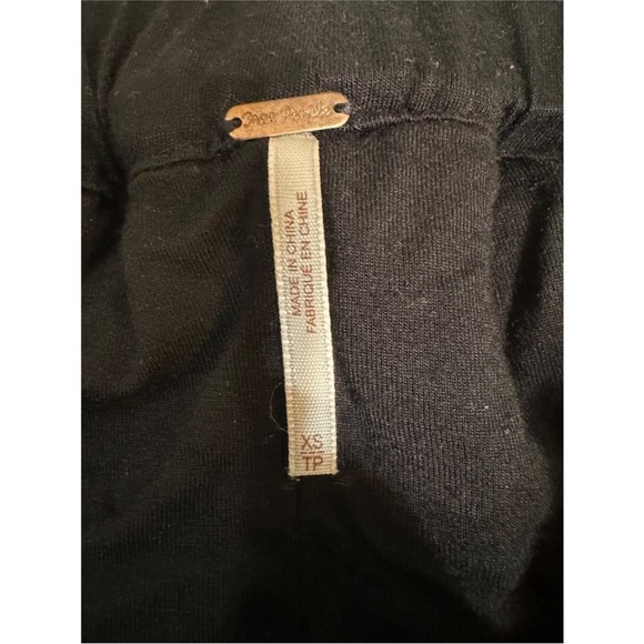 Free People Sequin Party Pant Black Joggers Pocket XS - Picture 6 of 7